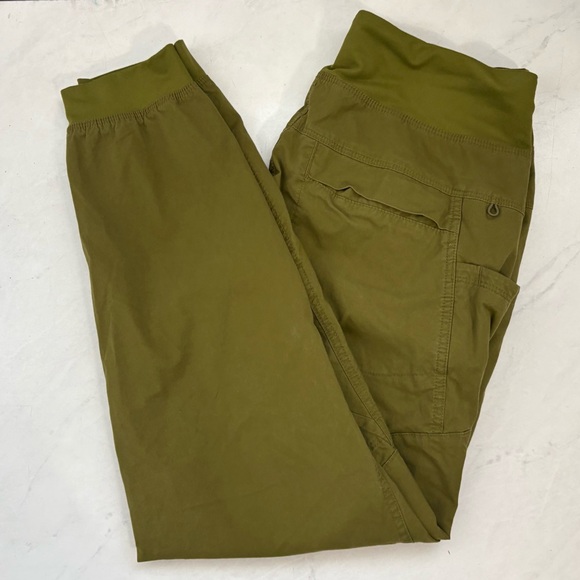 Prana Women’s Medium Green Kanab Pants Pull On Jogger Outdoor Travel Hiking - Picture 7 of 7